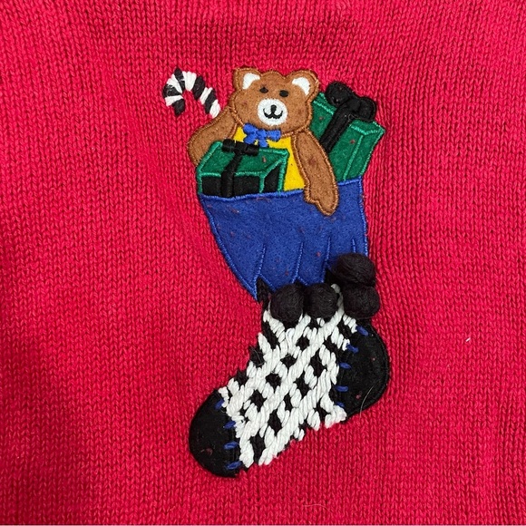 Designer Originals Studio Christmas Holiday Sweater Vest Size PM - Picture 2 of 7